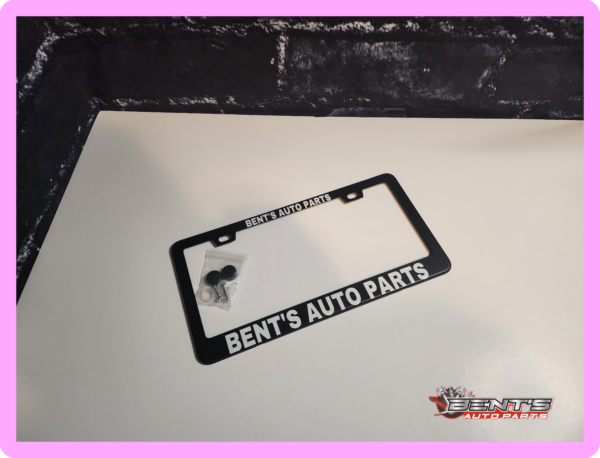LICENSE PLATE FRAME, BENT'S AUTO PARTS