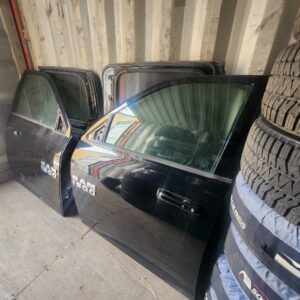 2009-18 DODGE RAM 1500 PASSENGER SIDE FRONT DOOR, CREW CAB, BLACK PNT: PX8