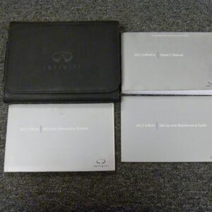 2010-13 INFINITI G37 SEDAN, OWNERS MANUAL